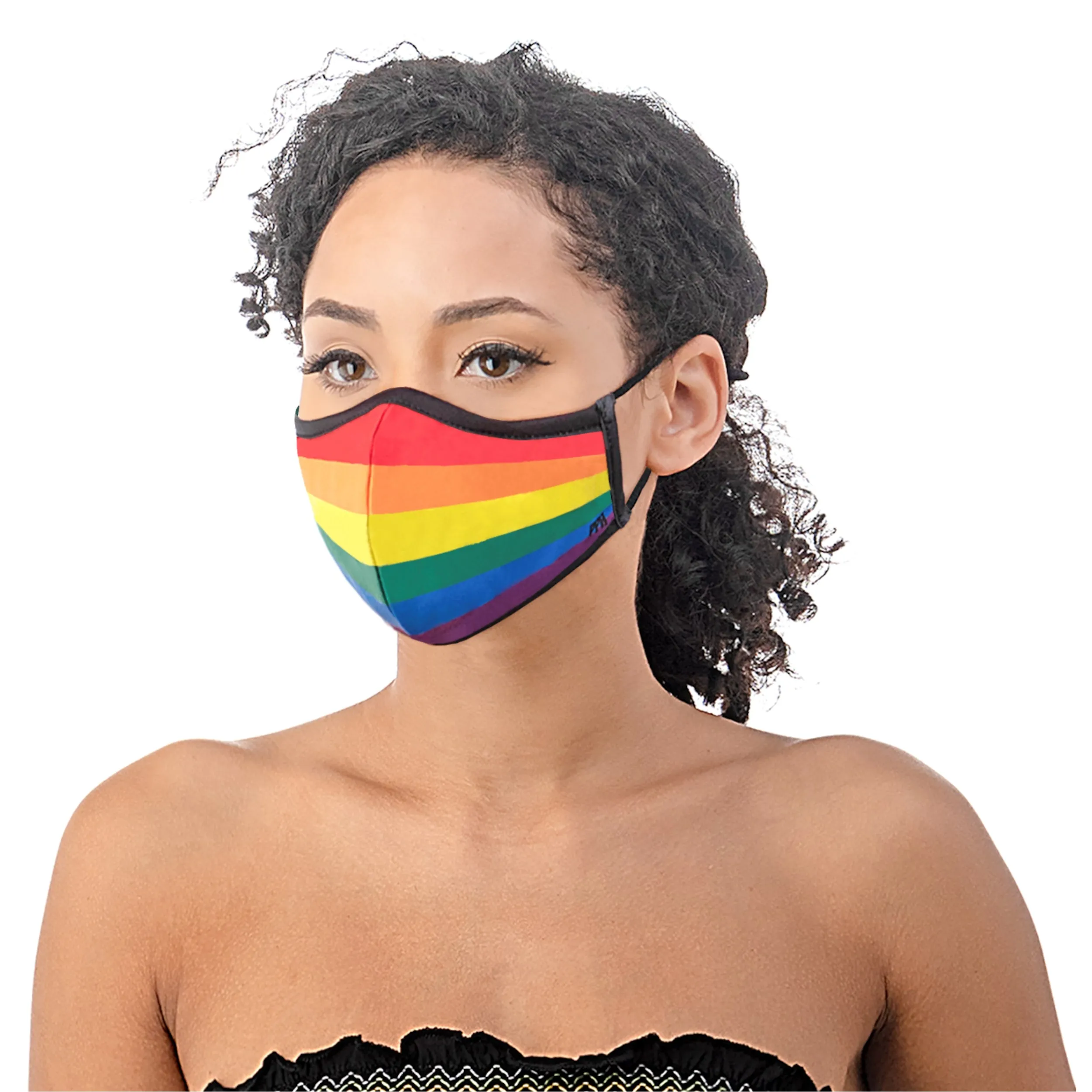 COLOR RAINBOW SILVER-ION REUSABLE FACE MASK