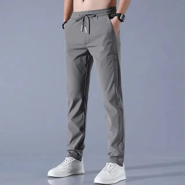 Comfortable Men's joggers, Fast Dry Stretch Pants with 3D Tailoring - Slimming & Stylish