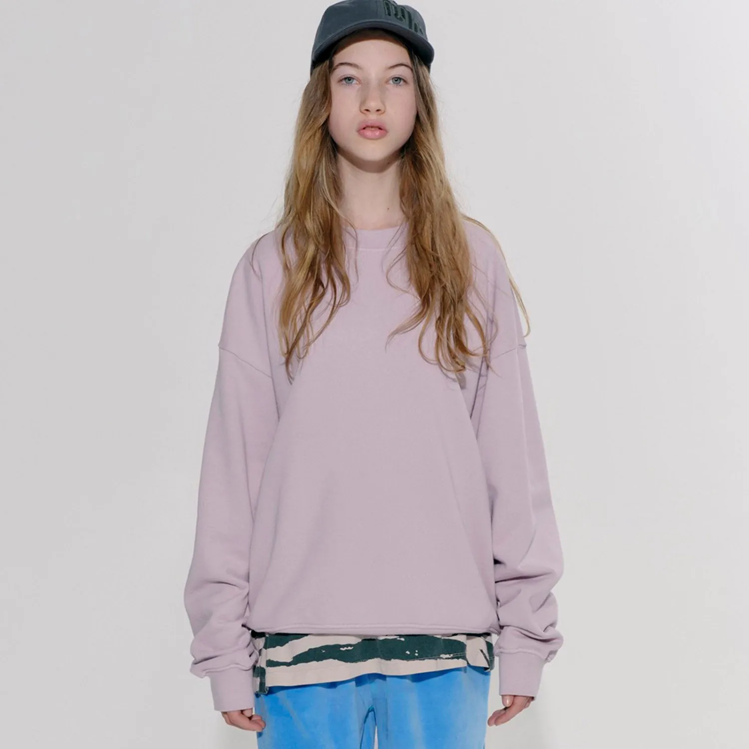 Cotton Bubble Sweatshirt - Rose