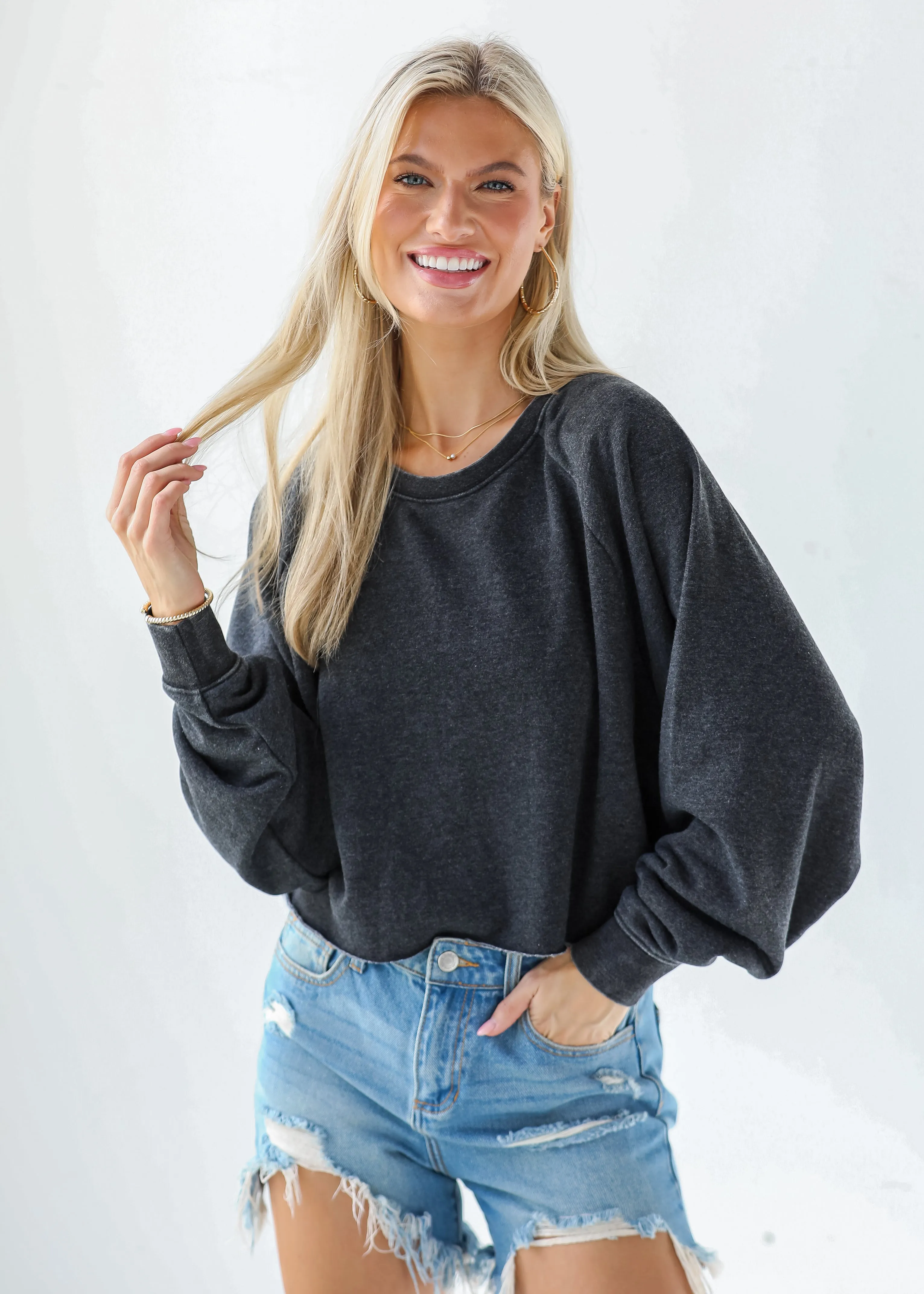 Coveted Ease Cropped Pullover - DU DEAL