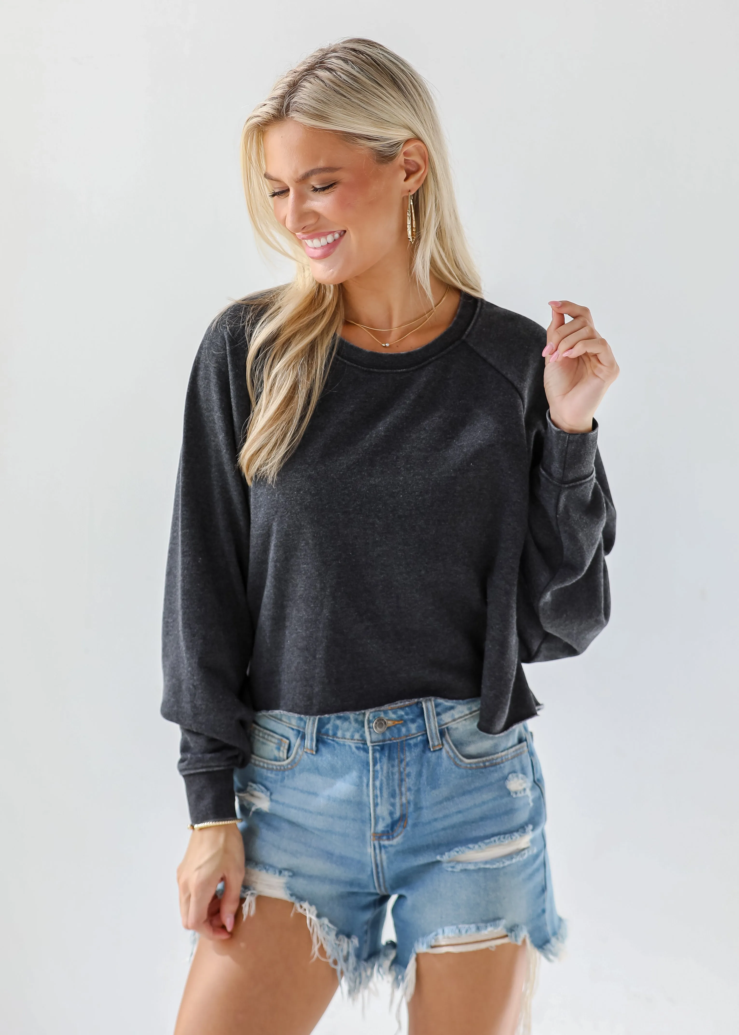 Coveted Ease Cropped Pullover - DU DEAL