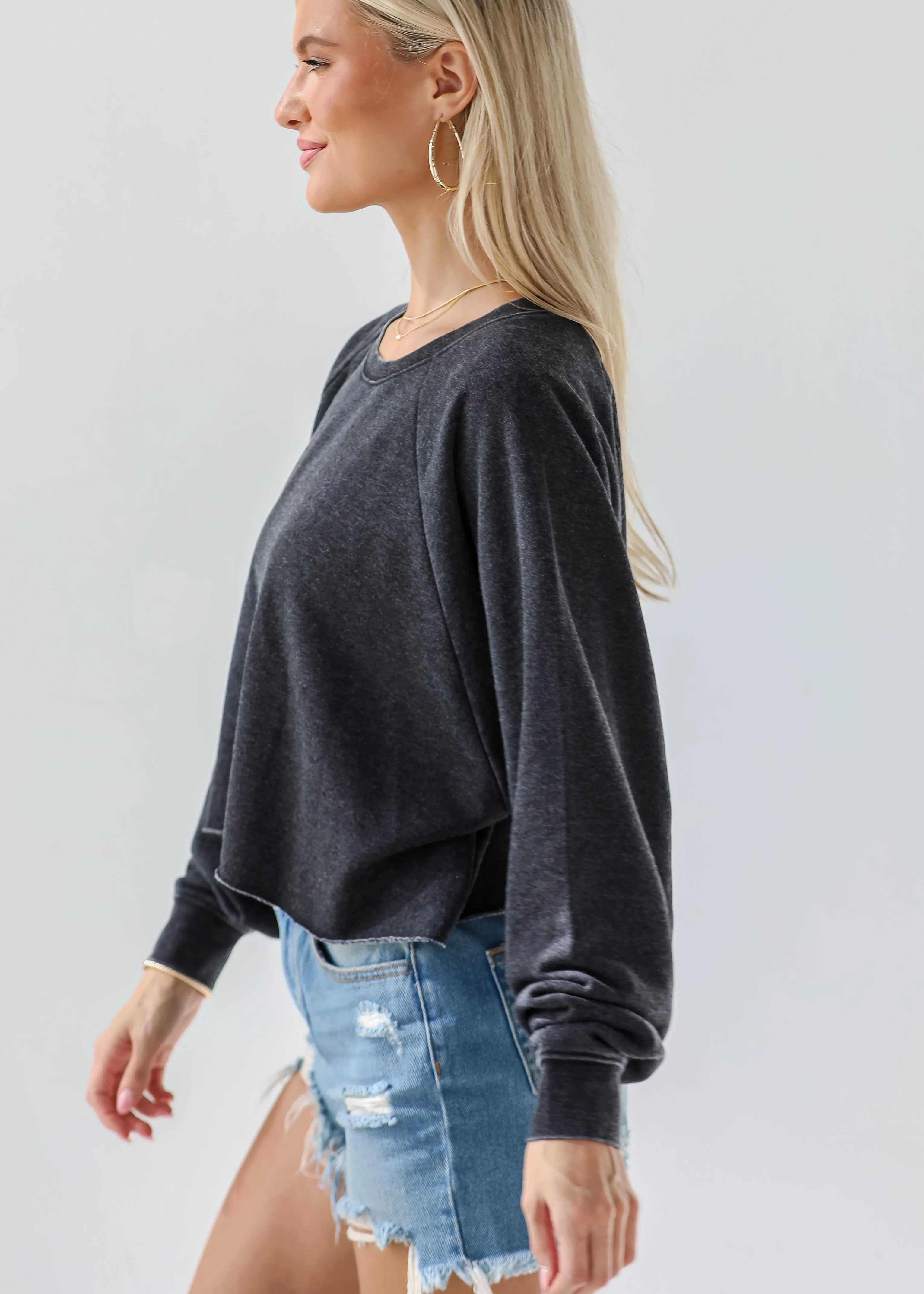 Coveted Ease Cropped Pullover - DU DEAL