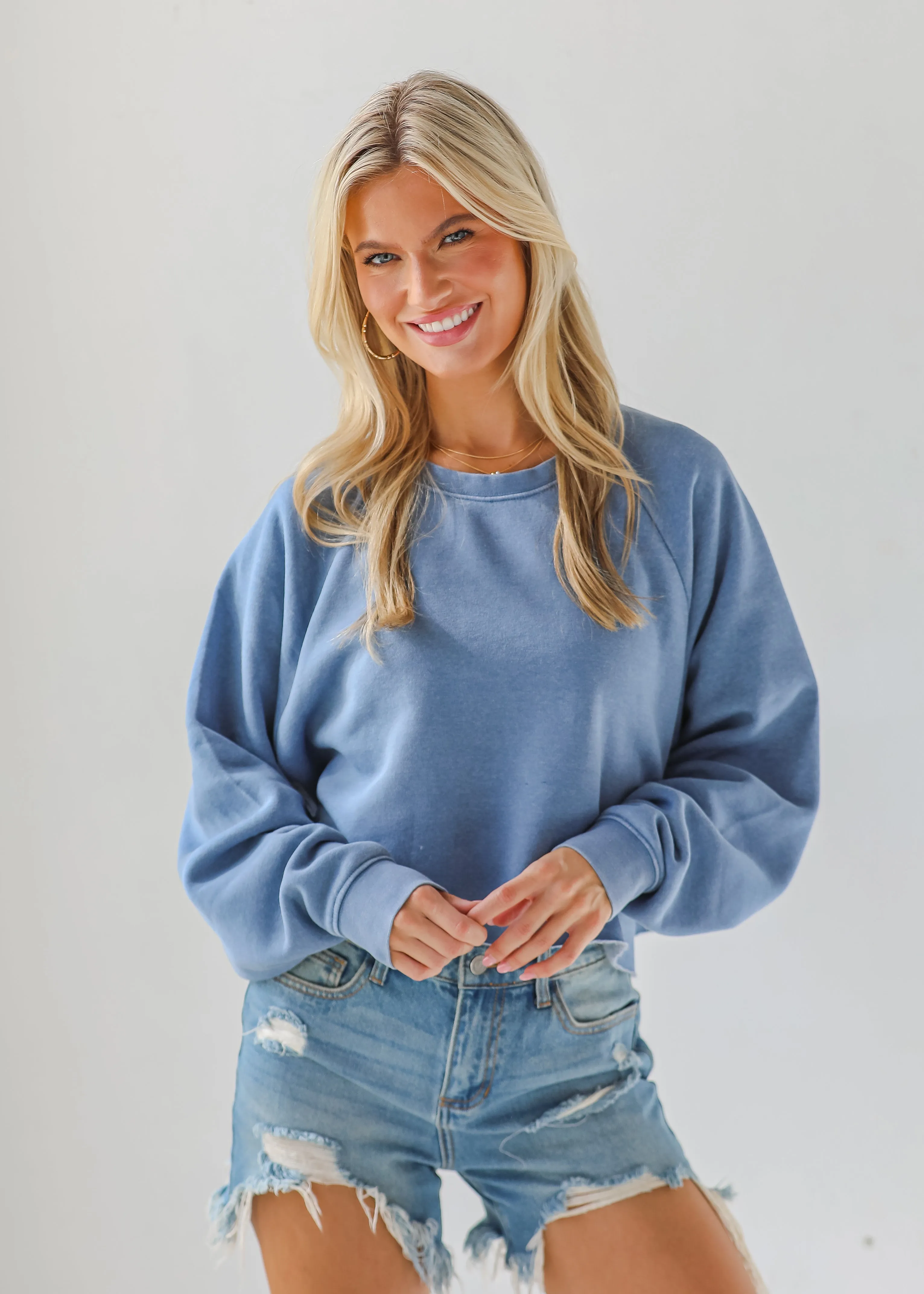 Coveted Ease Cropped Pullover - DU DEAL