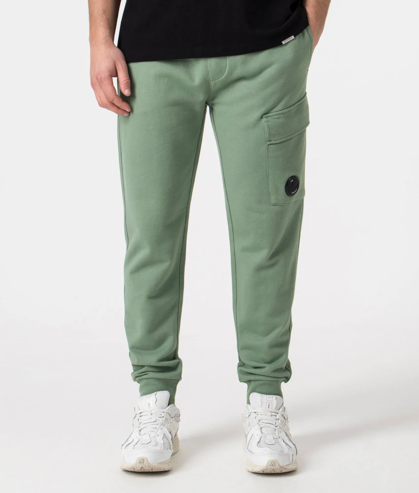 Diagonal Raised Fleece Cargo Joggers