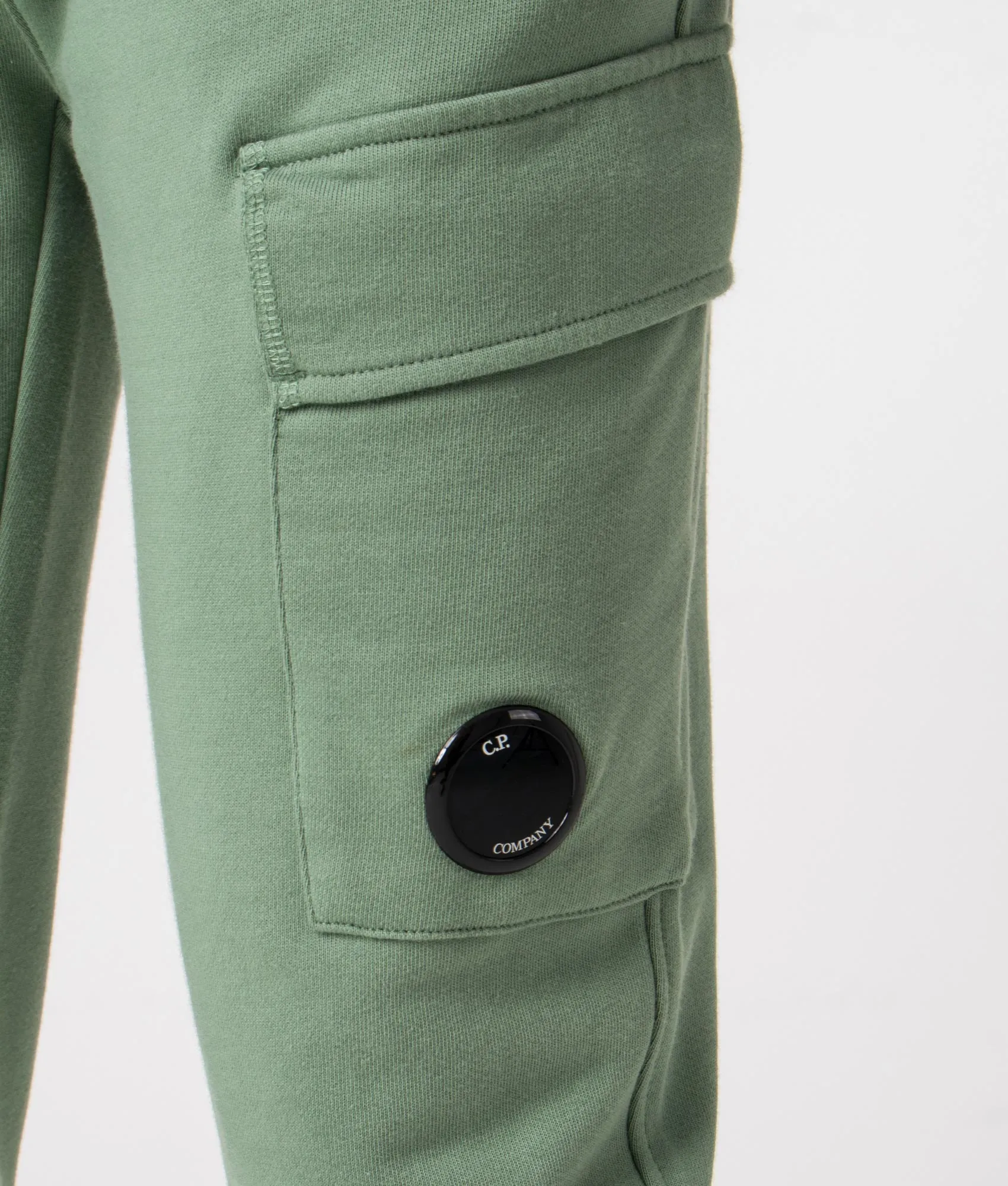 Diagonal Raised Fleece Cargo Joggers