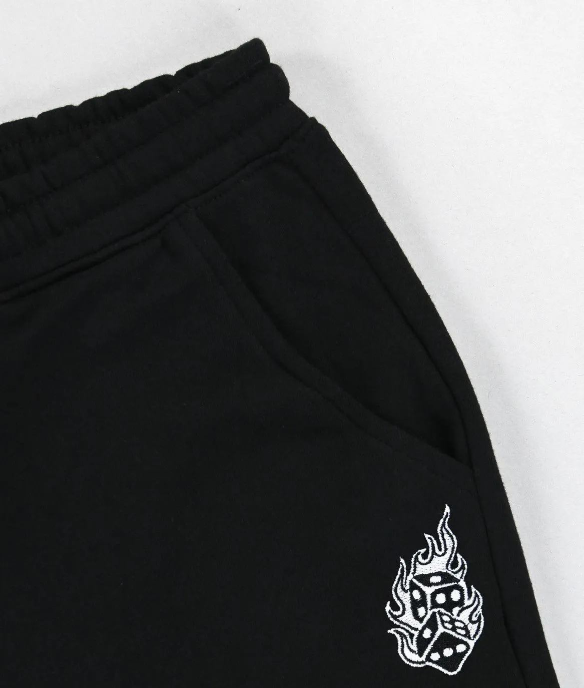 Dice Flames Embroidered Unisex Joggers