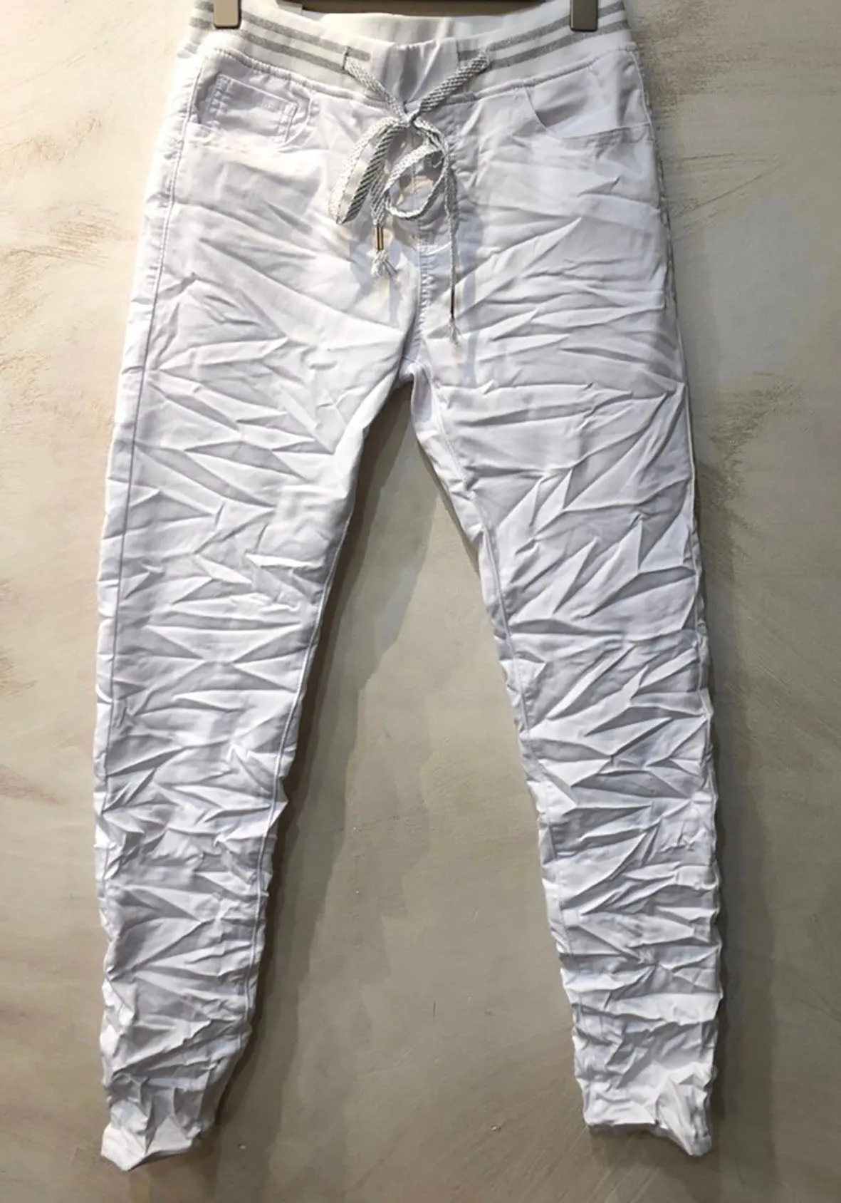 DISTRESSED DENIM JEAN JOGGERS VARIOUS COLOURS