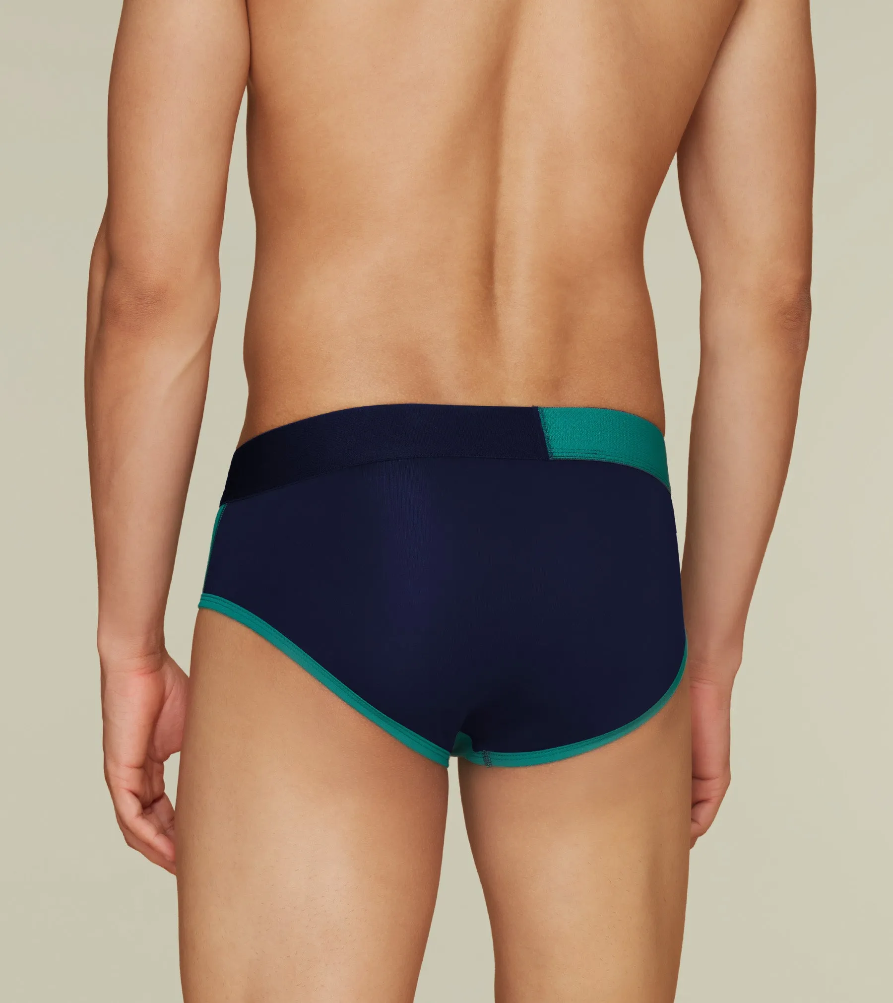 Dualist Modal Briefs Pack of 2 (Aqua Blue, Lime Yellow)