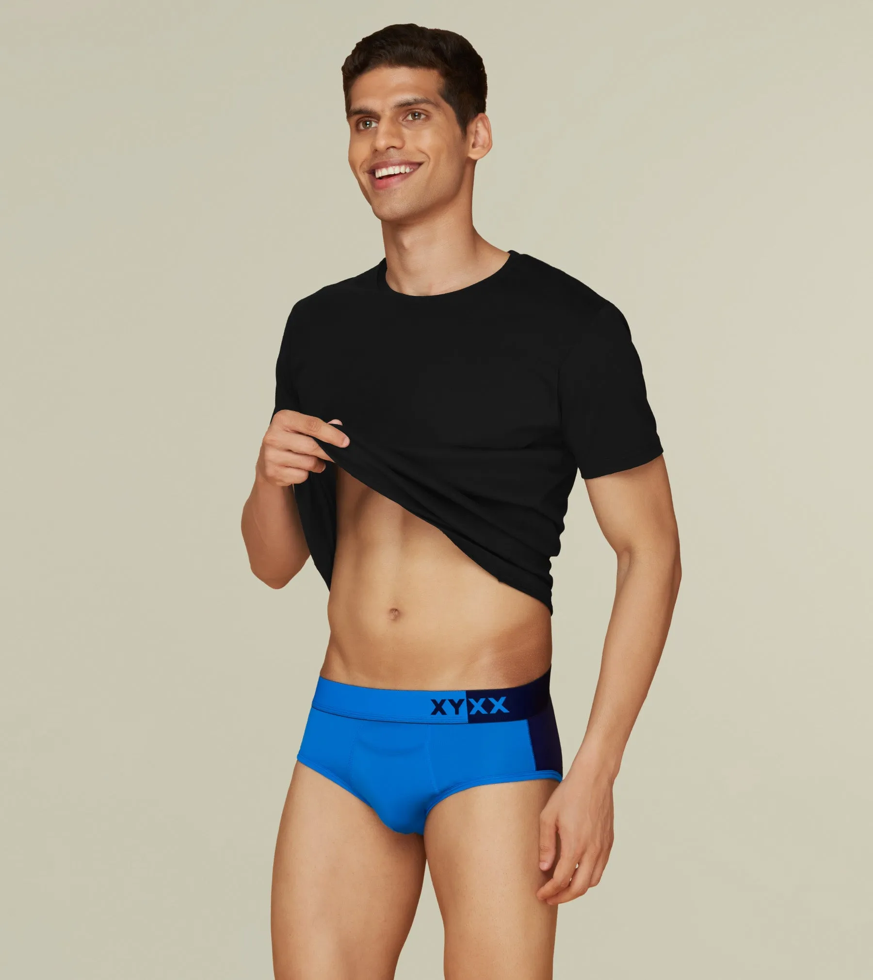 Dualist Modal Briefs Pack of 2 (Grey, Blue)