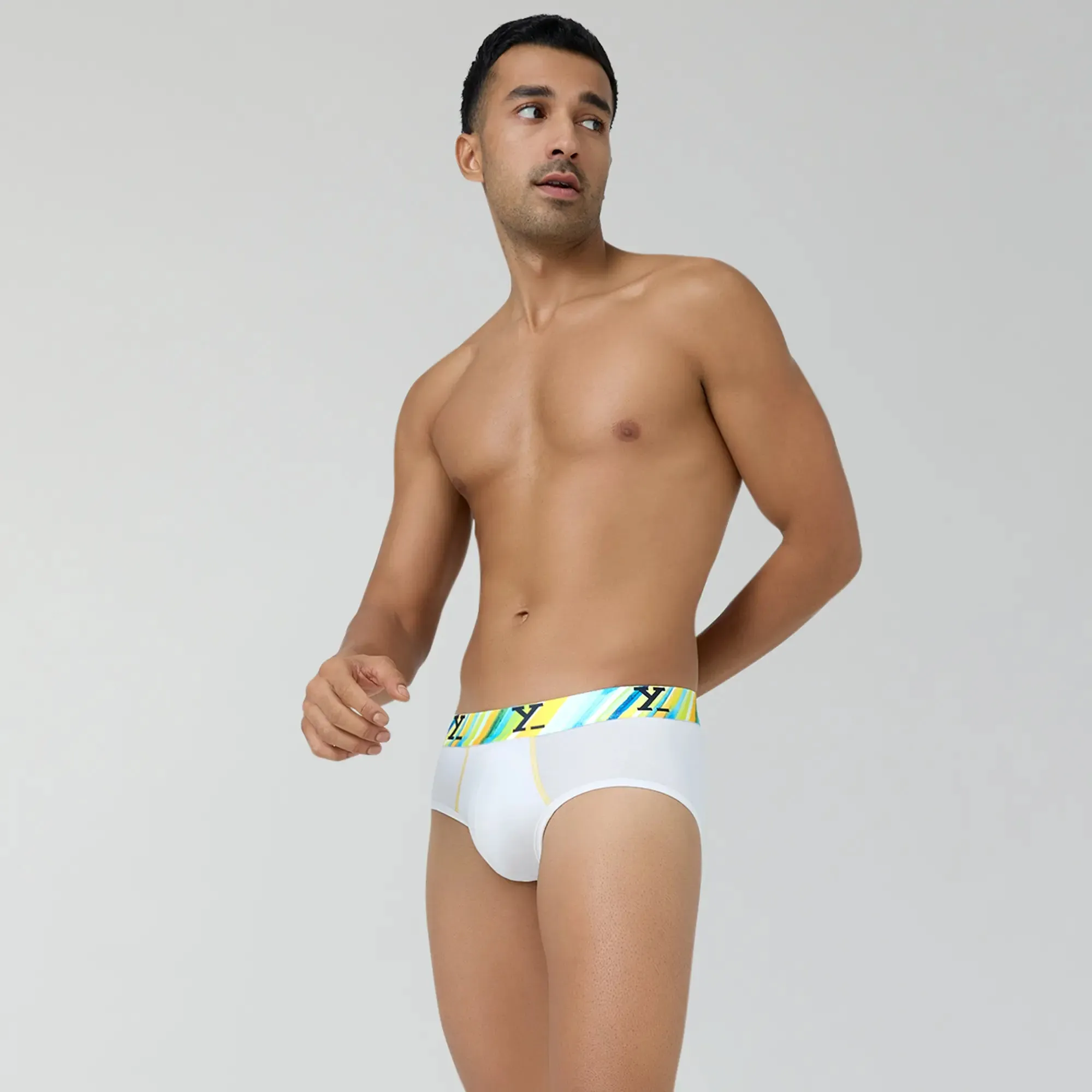 Dynamo Modal Briefs White Splash