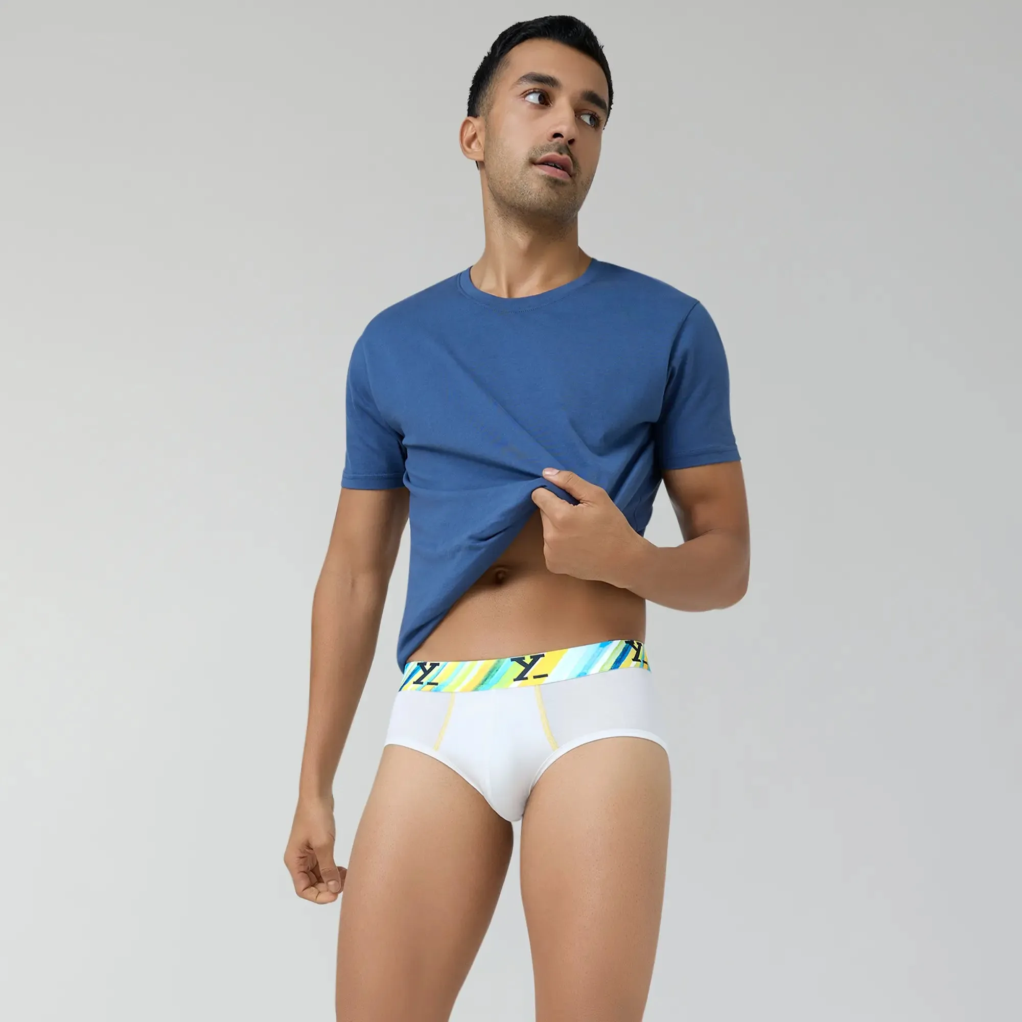 Dynamo Modal Briefs White Splash