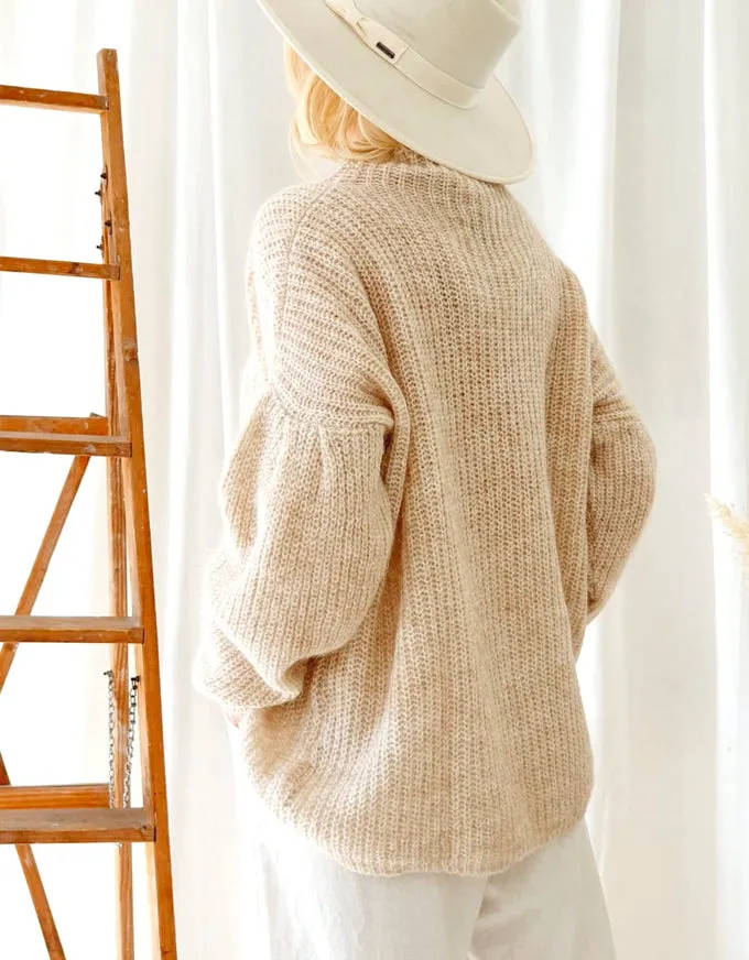 Ebony Mohair Knit Beige