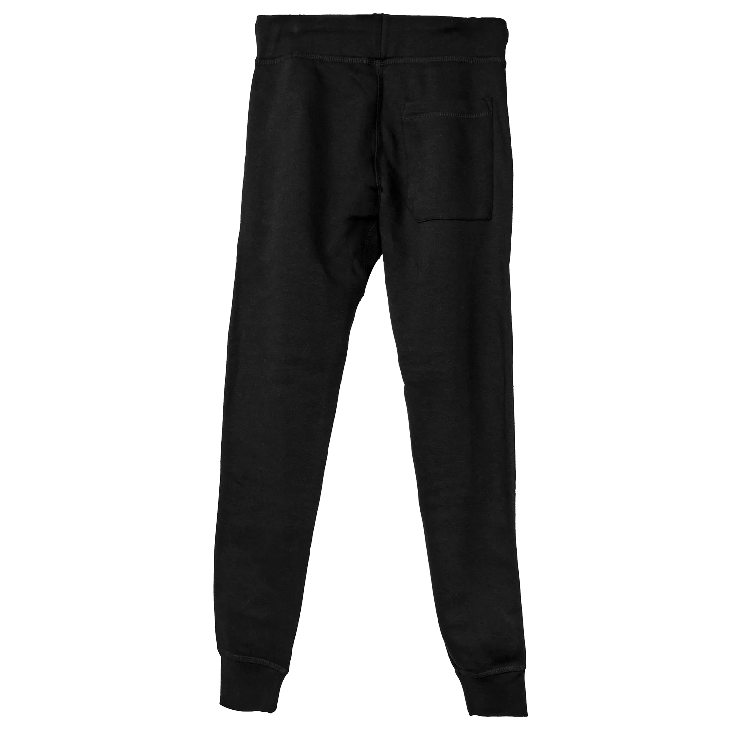 EMBROIDERED FLEECE JOGGERS - BLACK