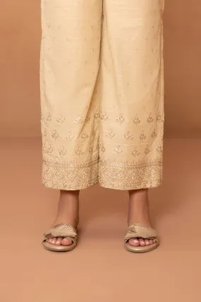 Embroidered Khaddar Culottes