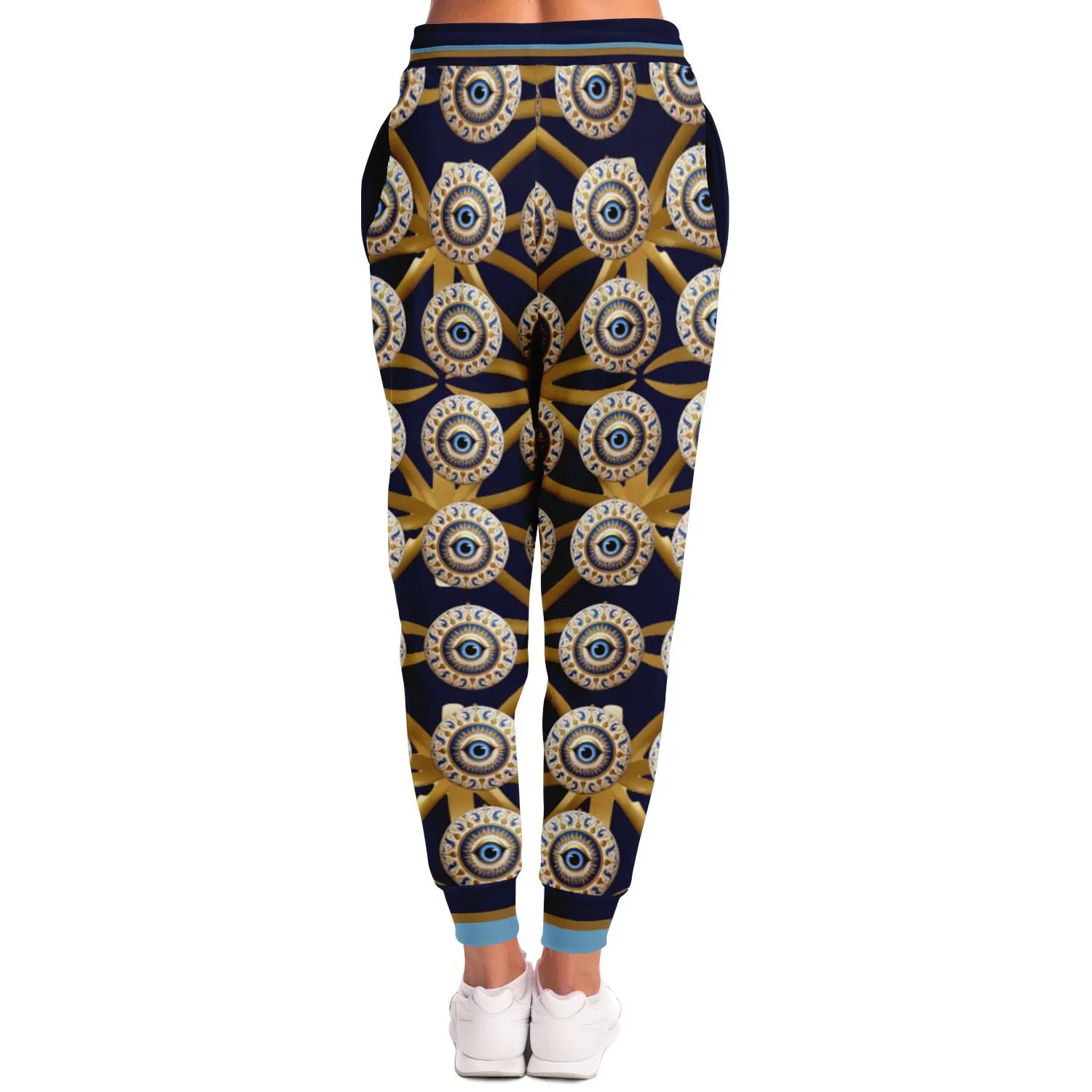 Evil Eye Protection in Midnight Eco-Poly Unisex Joggers