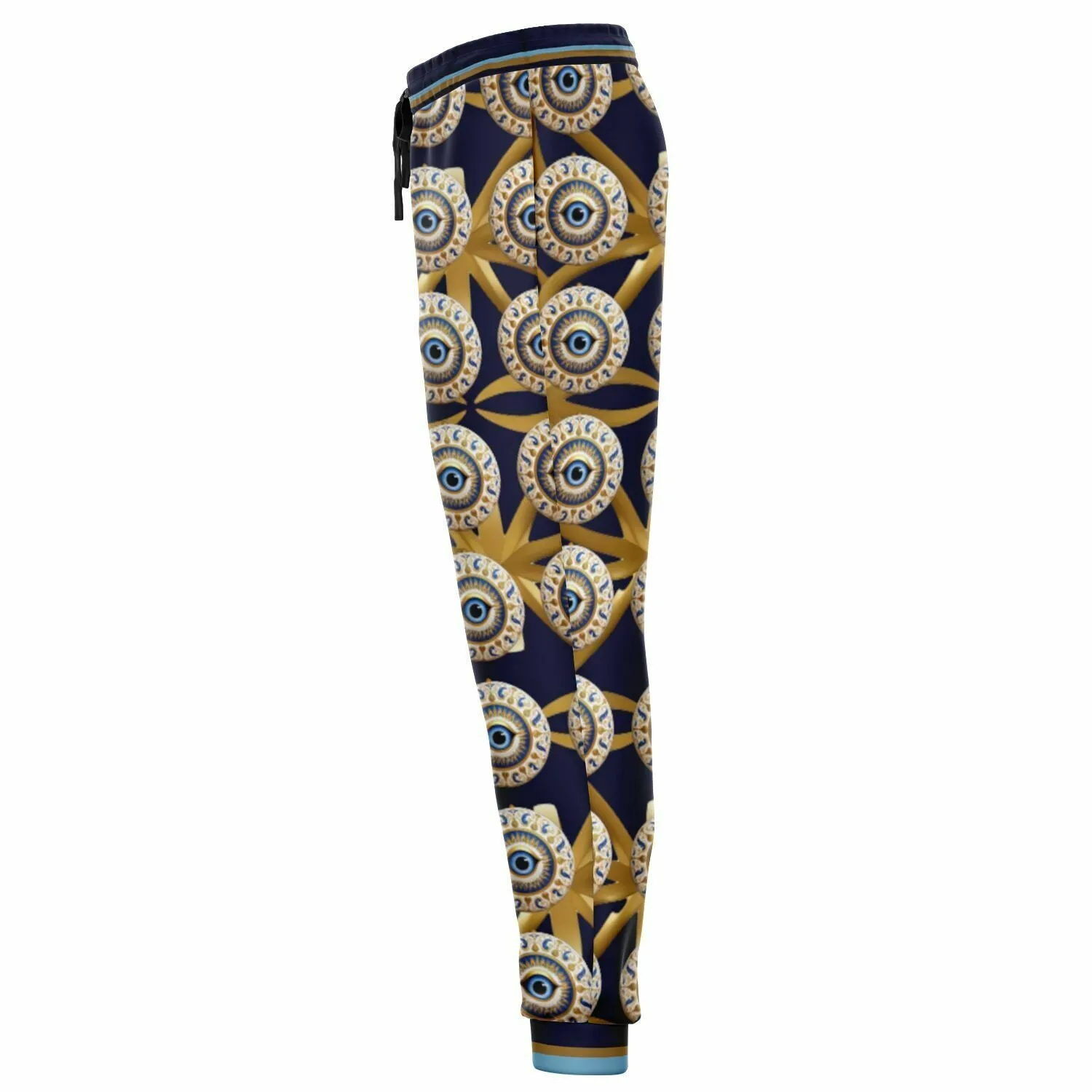 Evil Eye Protection in Midnight Eco-Poly Unisex Joggers