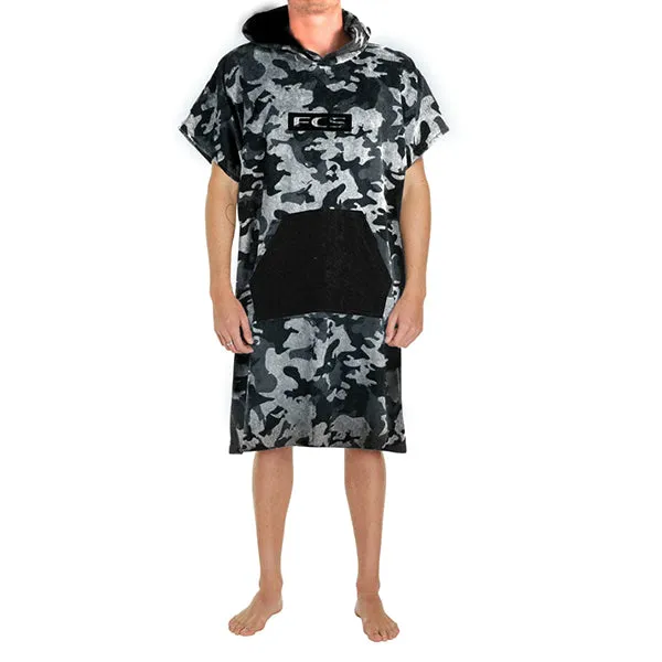 FCS - Towel Poncho Grey Camo/Black