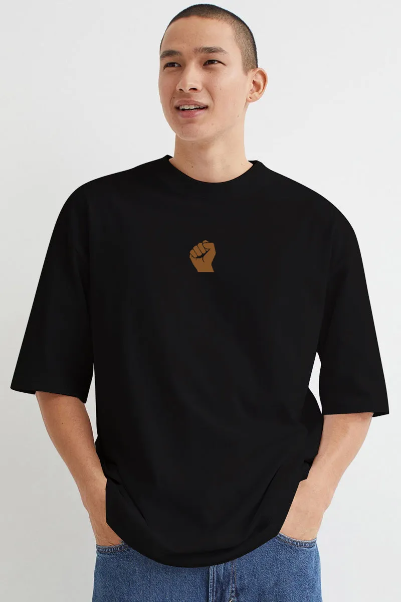 Fight Against Racism Black Oversize Tee