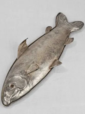 Fish platter, silver plate (Franco Lagini) 31½"