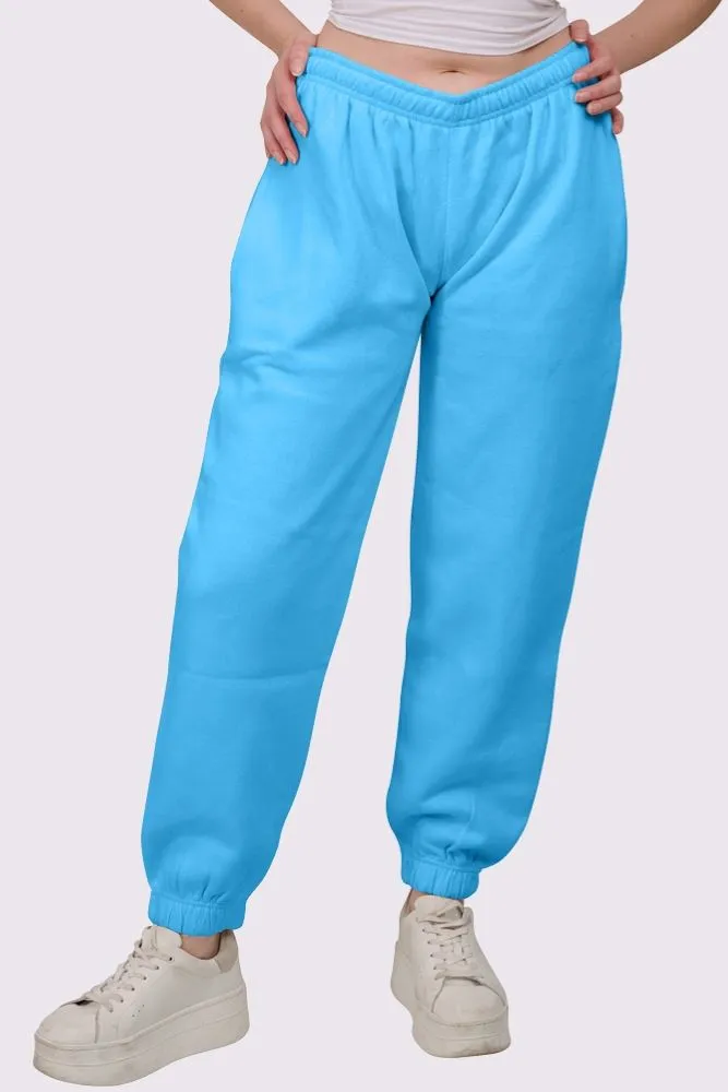 Fleece Full Length Closed Hem Jogging Bottom