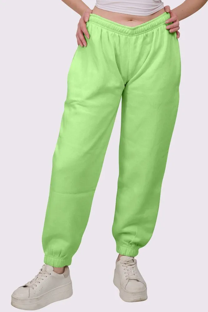 Fleece Full Length Closed Hem Jogging Bottom