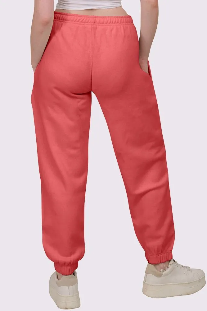 Fleece Full Length Closed Hem Jogging Bottom