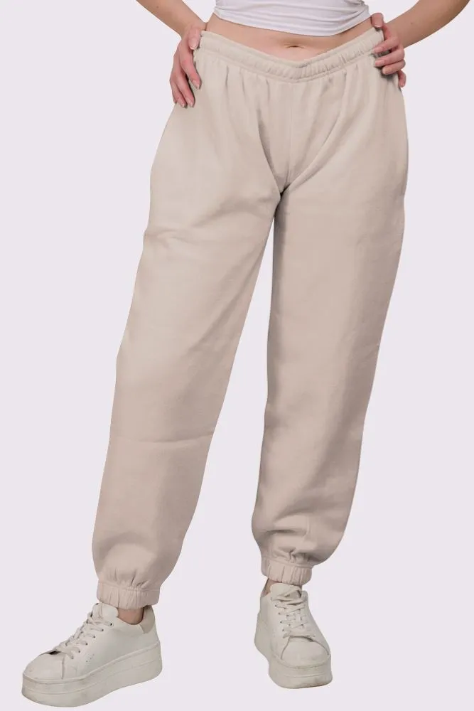 Fleece Full Length Closed Hem Jogging Bottom