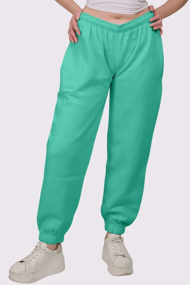 Fleece Full Length Closed Hem Jogging Bottom