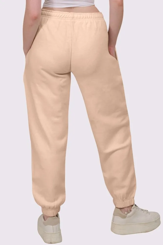 Fleece Full Length Closed Hem Jogging Bottom