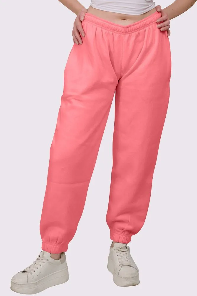 Fleece Full Length Closed Hem Jogging Bottom