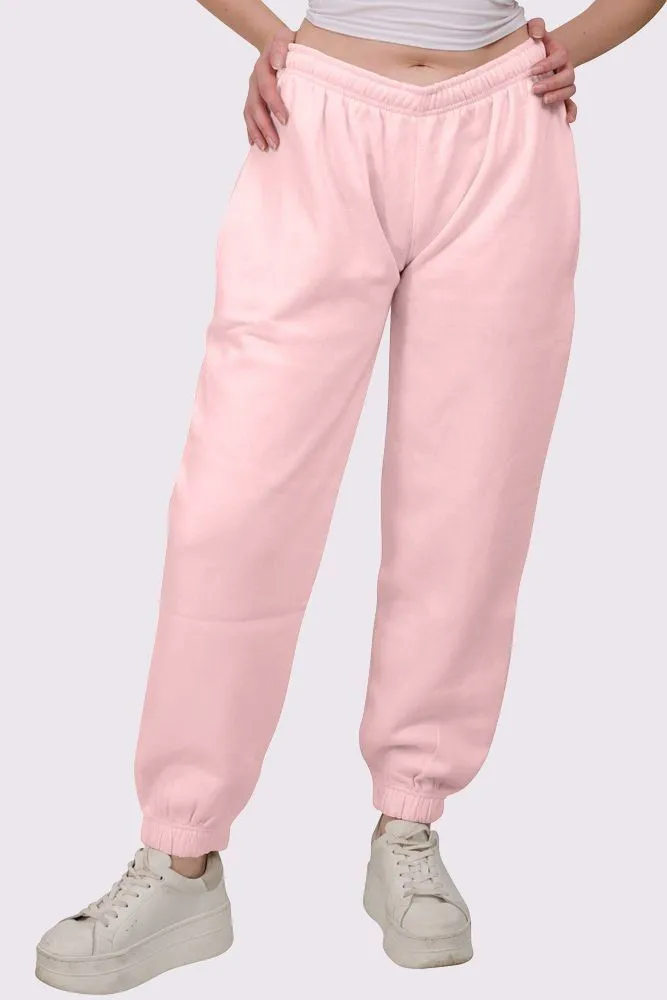 Fleece Full Length Closed Hem Jogging Bottom