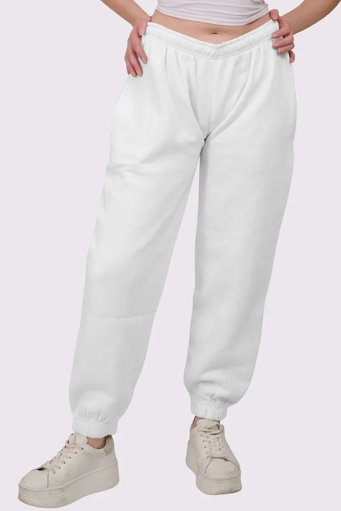 Fleece Full Length Closed Hem Jogging Bottom