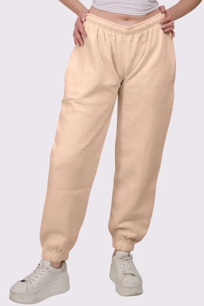 Fleece Full Length Closed Hem Jogging Bottom