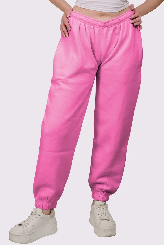 Fleece Full Length Closed Hem Jogging Bottom