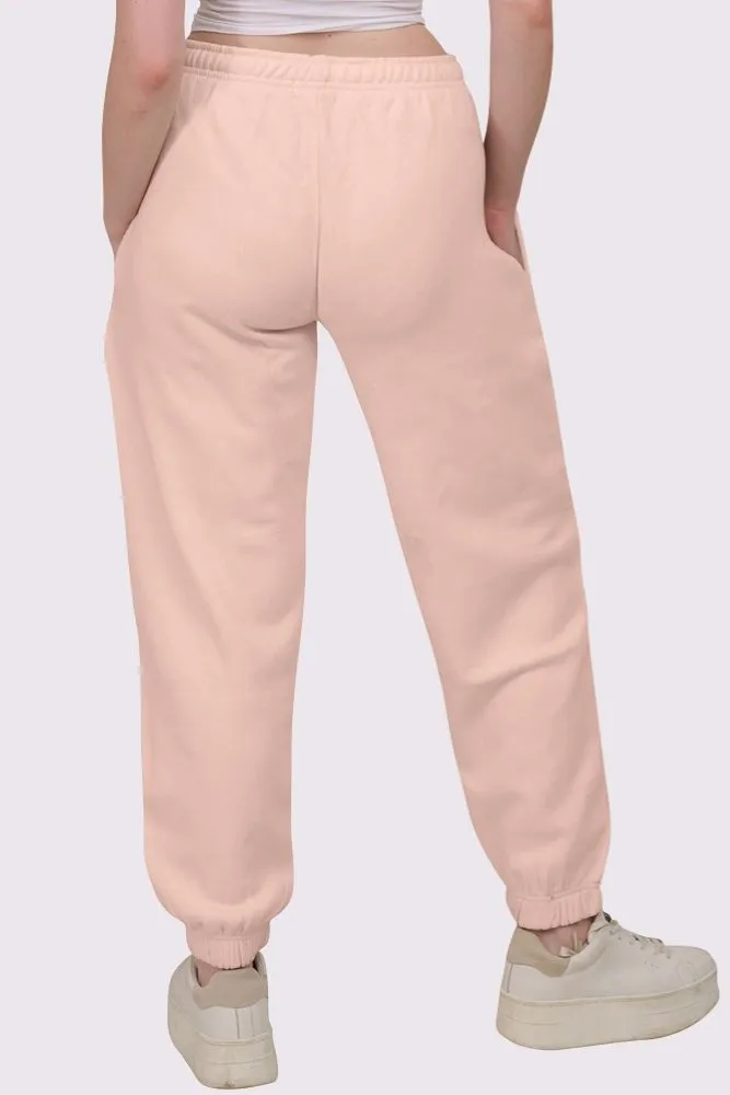 Fleece Full Length Closed Hem Jogging Bottom