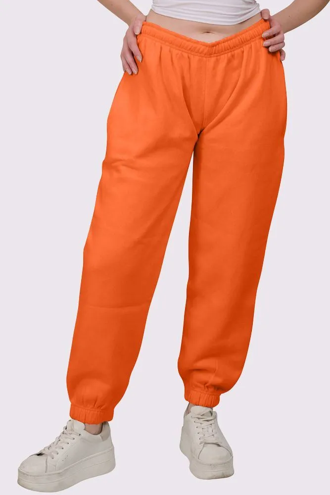 Fleece Full Length Closed Hem Jogging Bottom