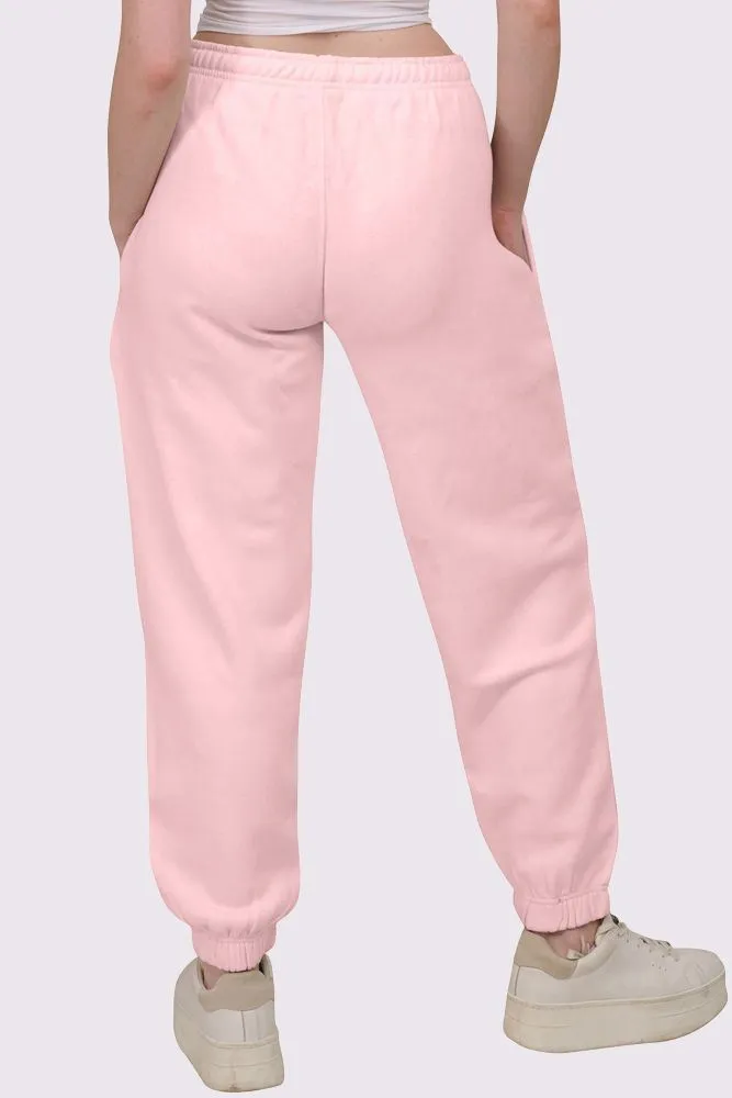 Fleece Full Length Closed Hem Jogging Bottom