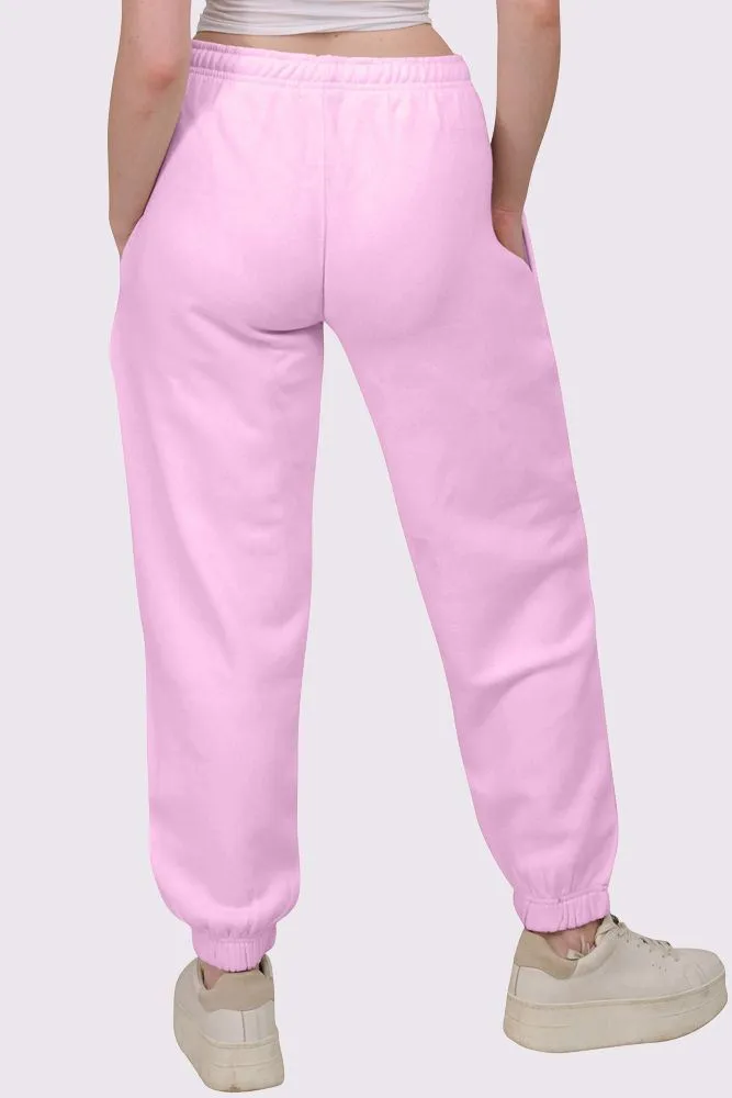 Fleece Full Length Closed Hem Jogging Bottom