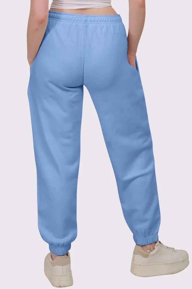 Fleece Full Length Closed Hem Jogging Bottom