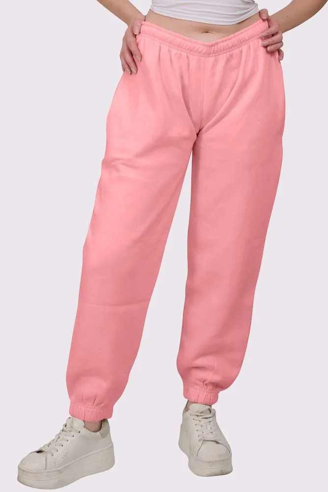 Fleece Full Length Closed Hem Jogging Bottom