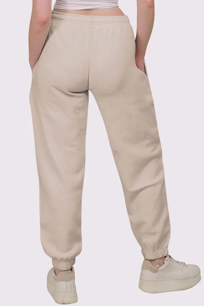 Fleece Full Length Closed Hem Jogging Bottom