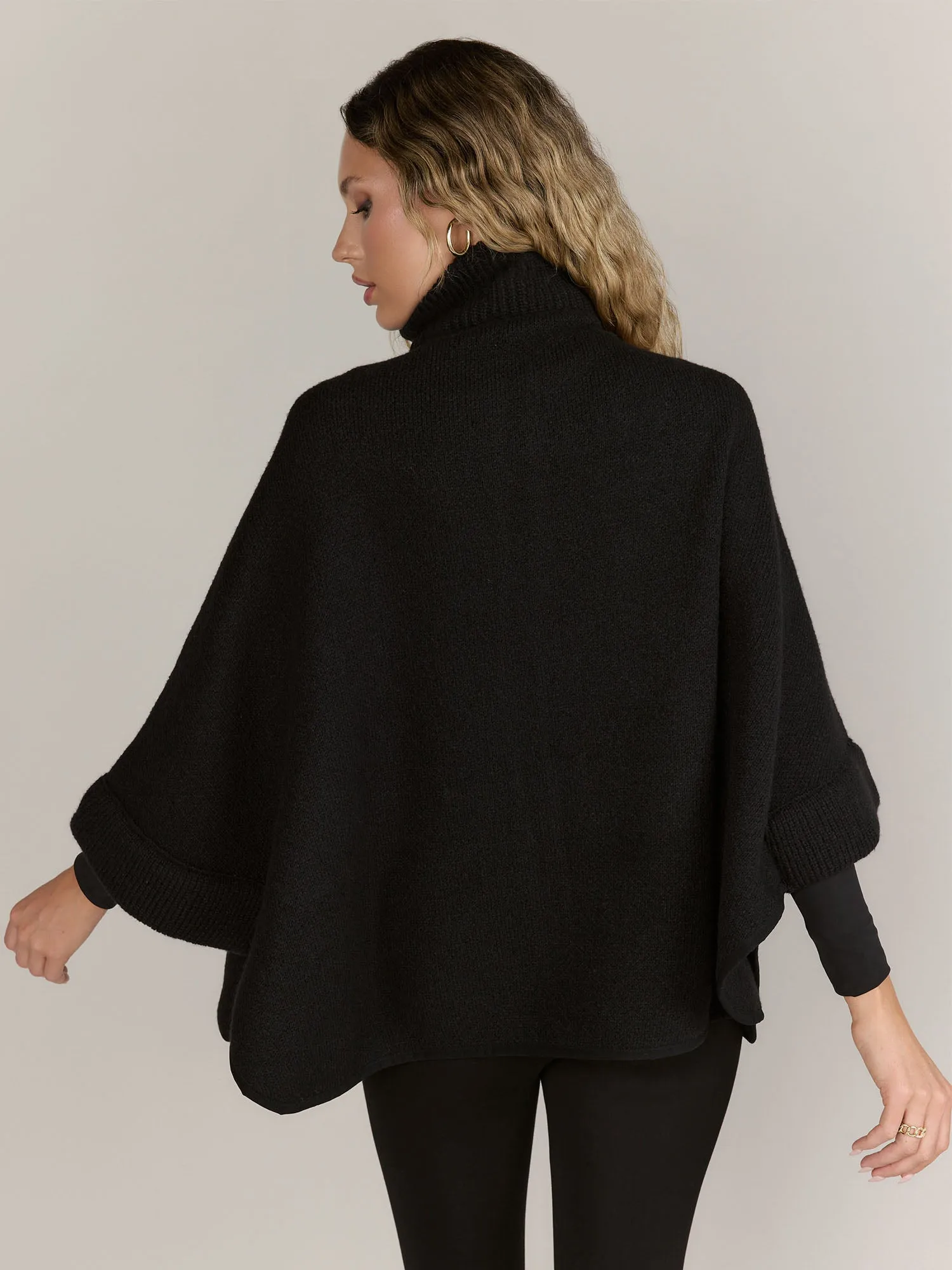 Front Zipper Poncho