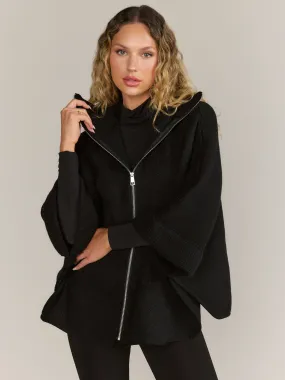 Front Zipper Poncho