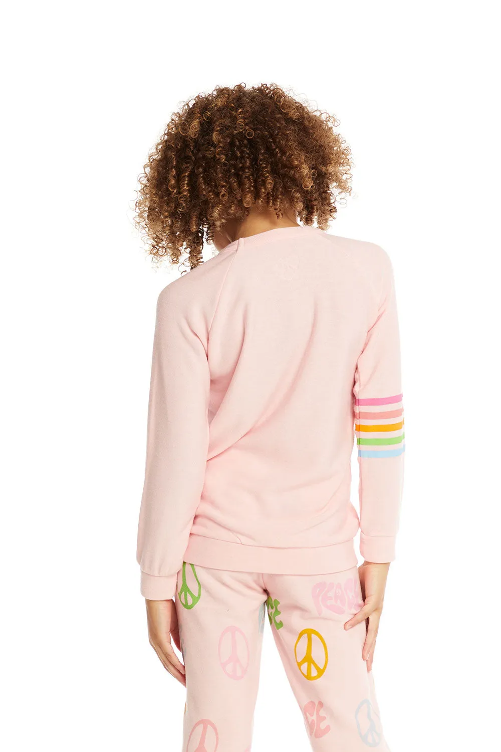 Girls Peace Raglan Pullover