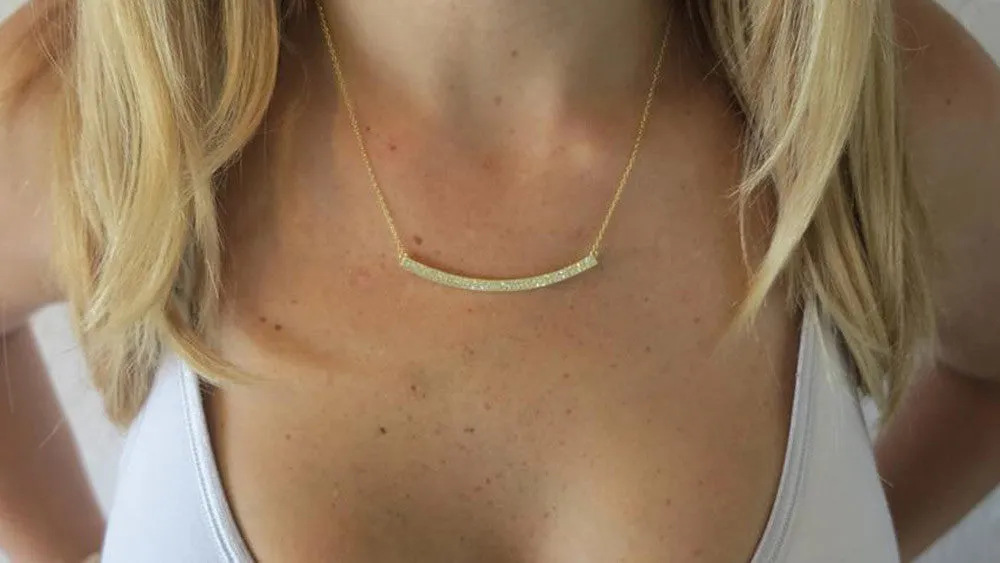 Gold Bar Necklace