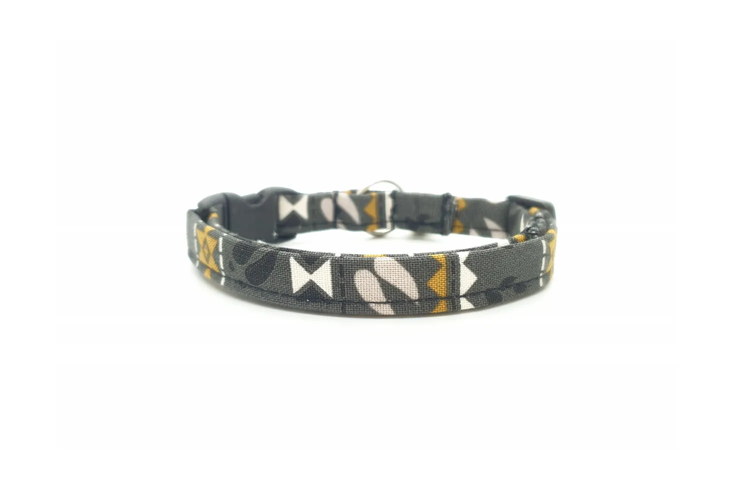 Gray Southwest Tribal Cat Collar