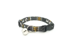 Gray Southwest Tribal Cat Collar