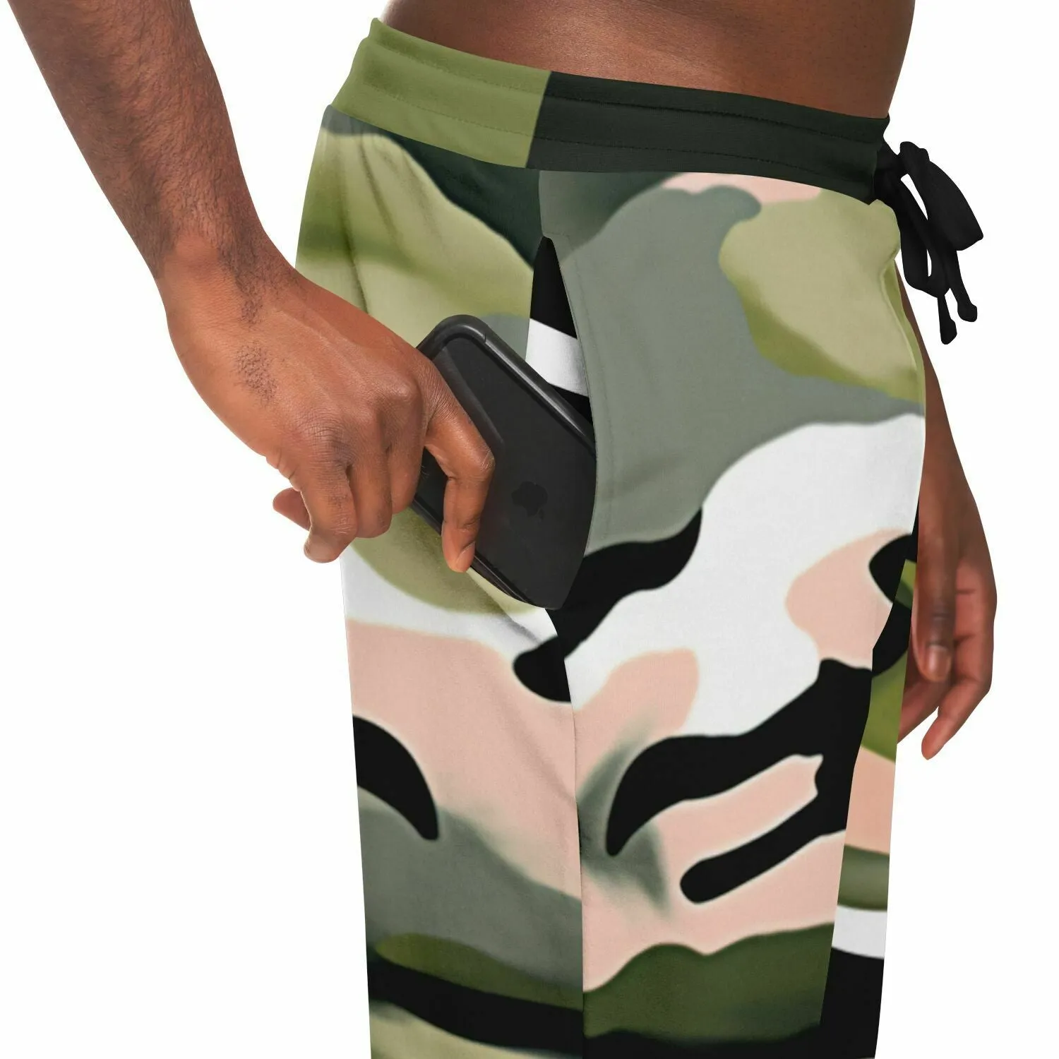 Green Mirage Celtic Cross Eco-Poly Camo Unisex Joggers