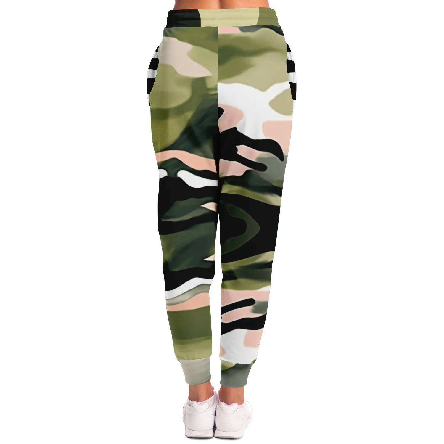 Green Mirage Celtic Cross Eco-Poly Camo Unisex Joggers