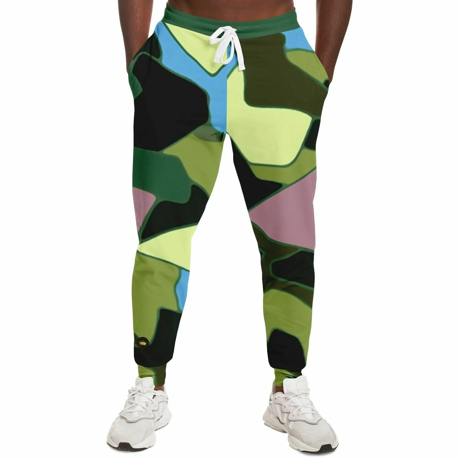 Green Purpalicious Eco-Poly Camo Unisex Joggers